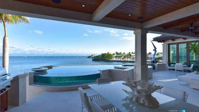 103 Andros Rd, Key Largo, FL, USA - Oceanfront Infinity Pool Deck and Hot Tub - Luxury Real Estate - Ocean Reef Club Home
