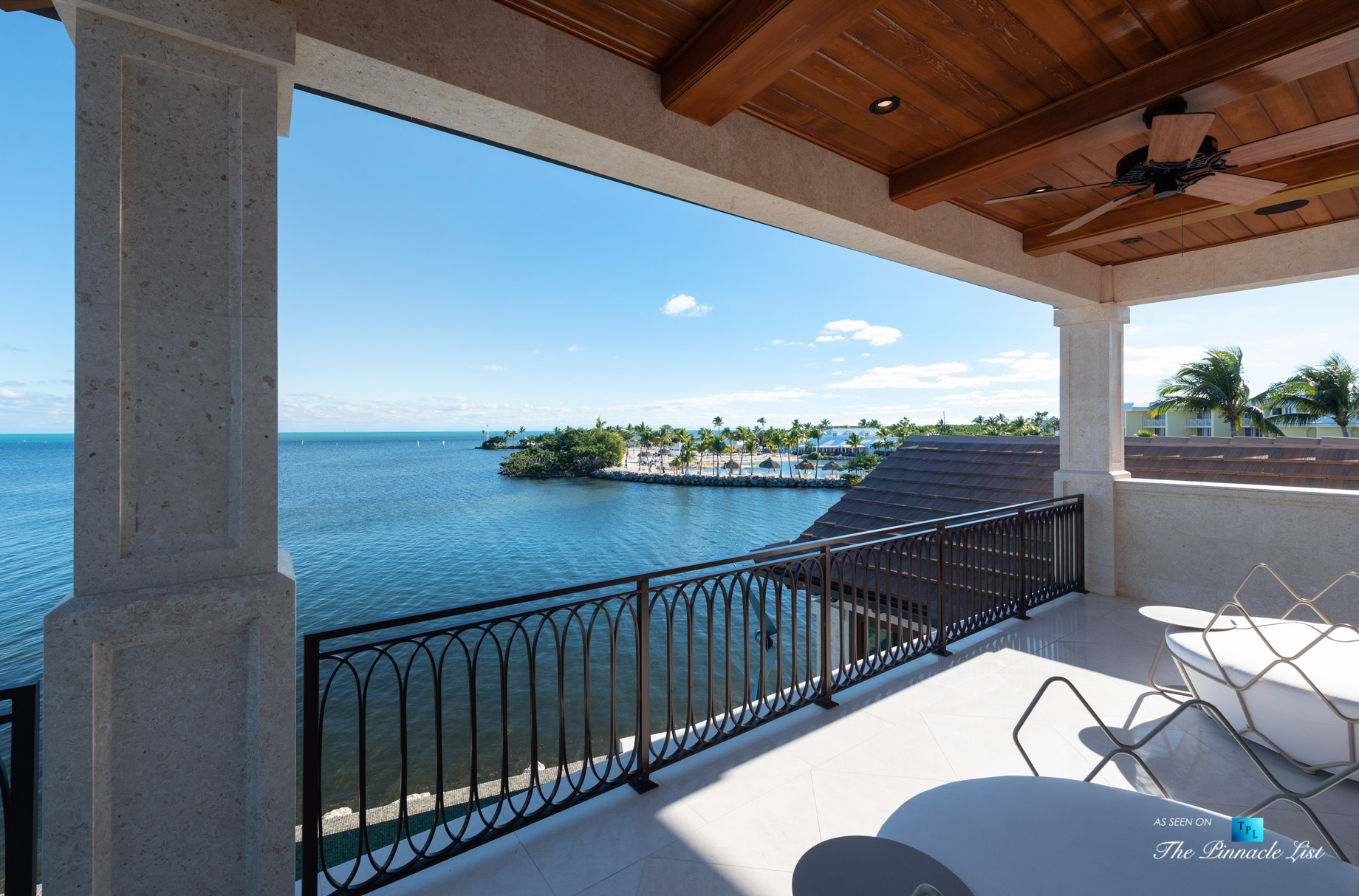 103 Andros Rd, Key Largo, FL, USA – Master Bedroom Oceanfront Deck – Luxury Real Estate – Ocean Reef Club Home