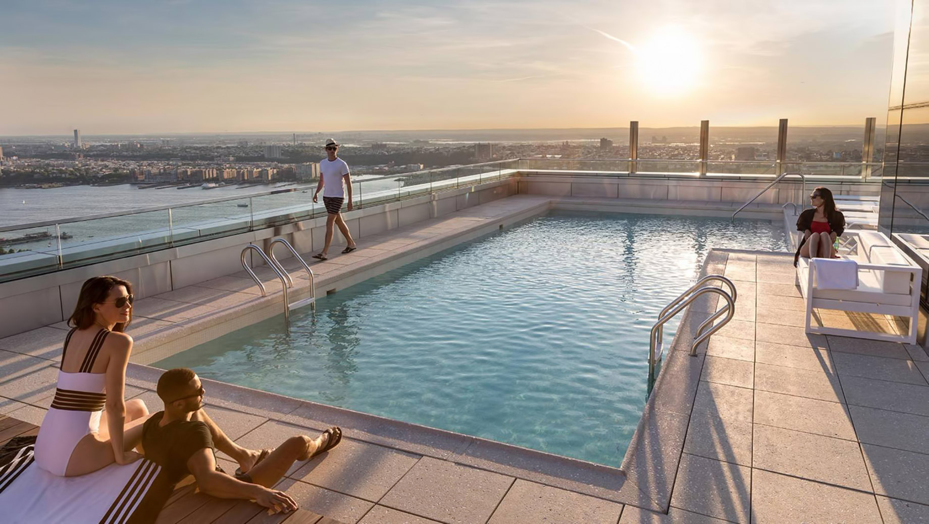 555TEN Rooftop Pool Deck - 555 10th Ave, New York, NY, USA