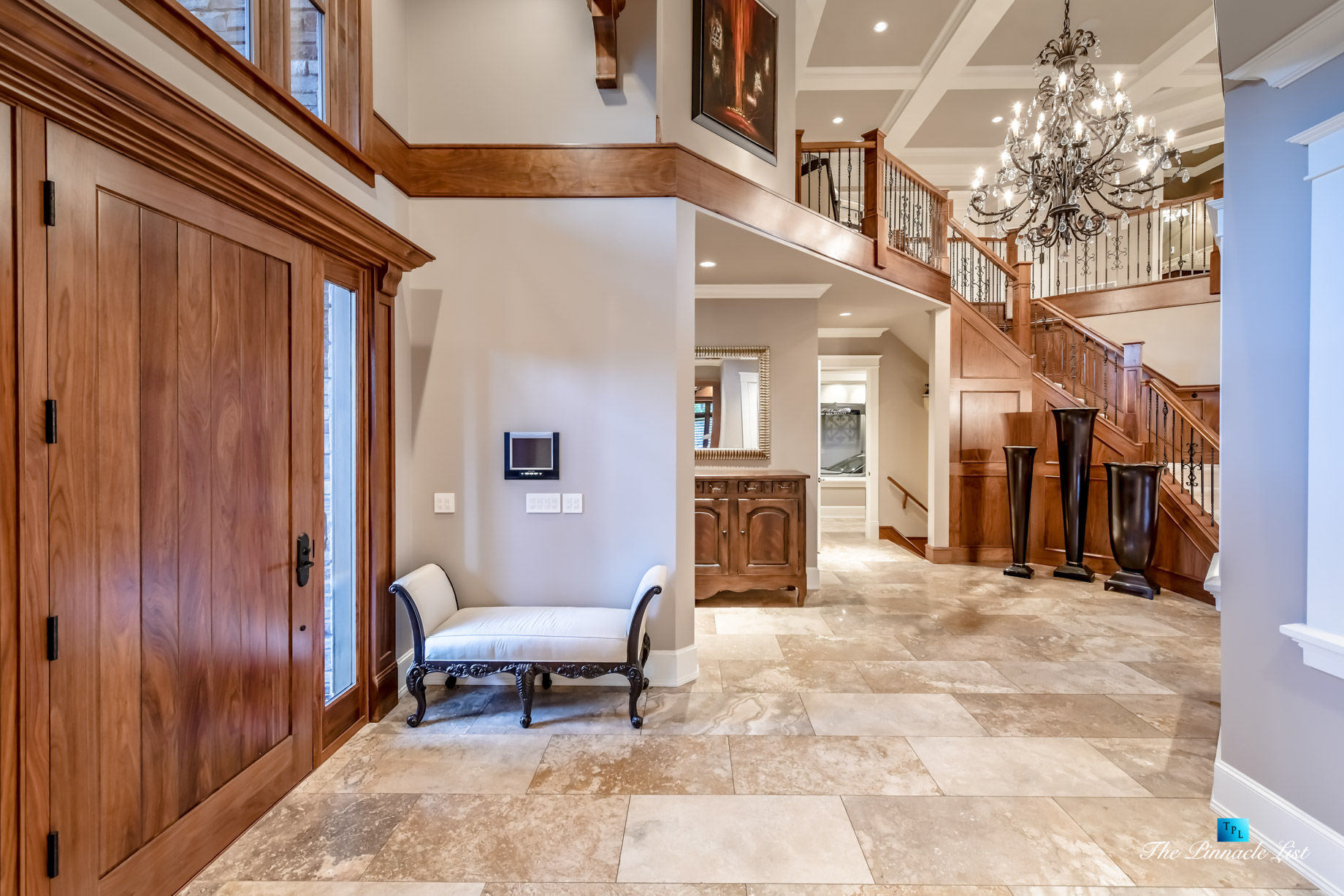 3053 Anmore Creek Way, Anmore, BC, Canada - Front Door Entrance Foyer - Luxury Real Estate - Greater Vancouver Home
