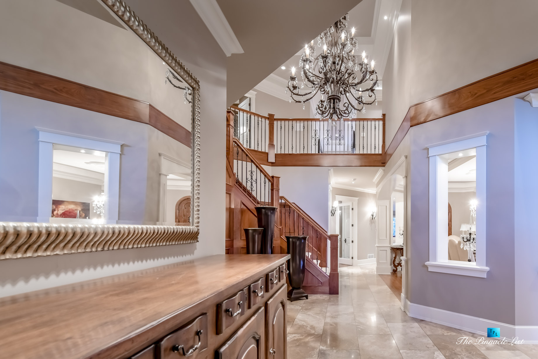 3053 Anmore Creek Way, Anmore, BC, Canada – Entrance Foyer and Stairs – Luxury Real Estate – Greater Vancouver Home