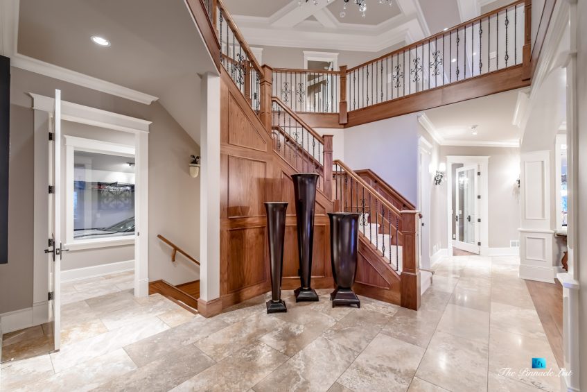 3053 Anmore Creek Way, Anmore, BC, Canada - Foyer and Stairs - Luxury Real Estate - Greater Vancouver Home