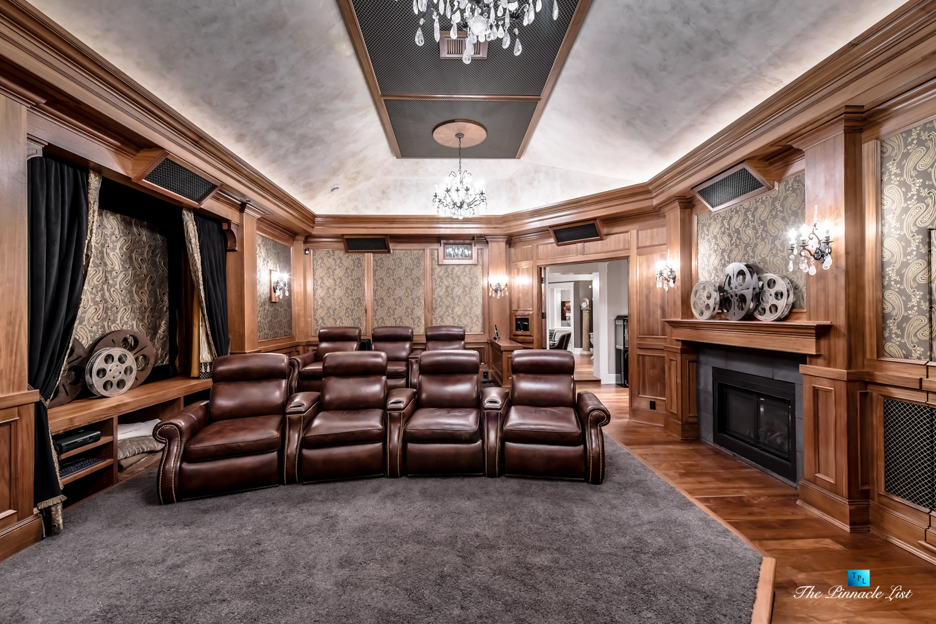 3053 Anmore Creek Way, Anmore, BC, Canada - Luxurious Theatre Room - Luxury Real Estate - Greater Vancouver Home