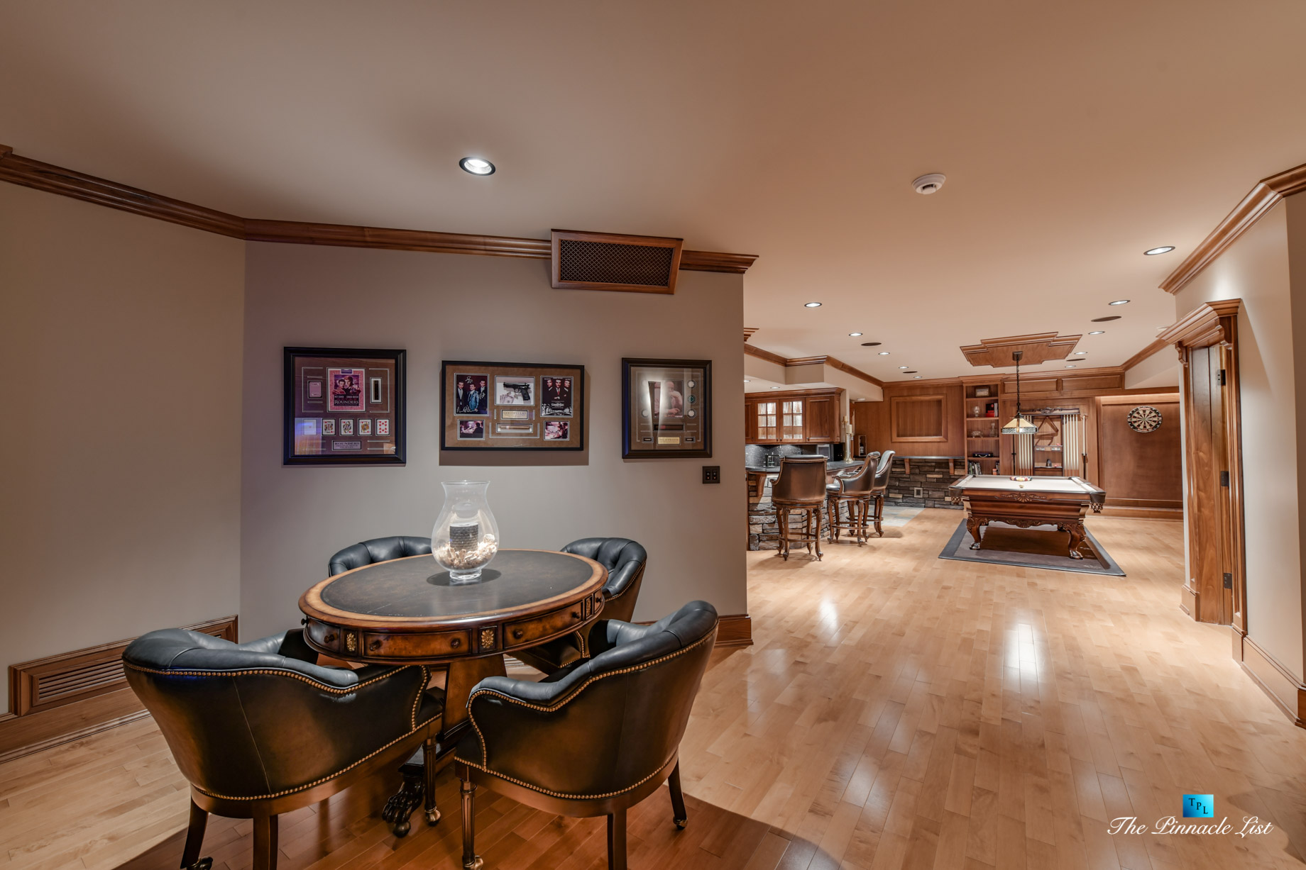3053 Anmore Creek Way, Anmore, BC, Canada - Basement Man Cave Poker Table - Luxury Real Estate - Greater Vancouver Home