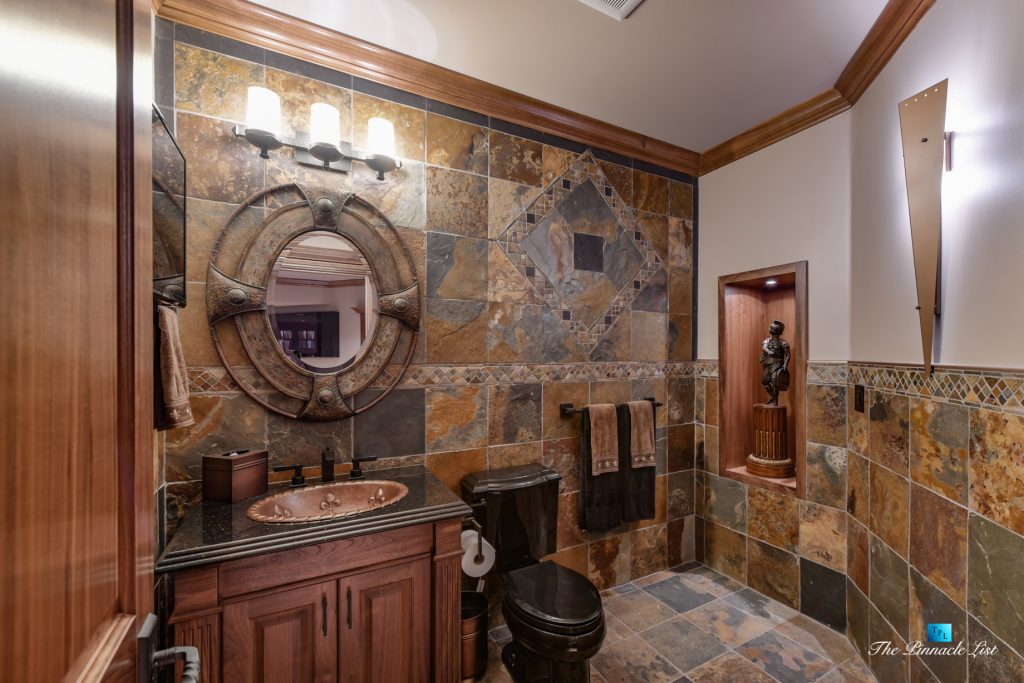 3053 Anmore Creek Way, Anmore, BC, Canada - Basement Man Cave Washroom with TV - Luxury Real Estate - Greater Vancouver Home