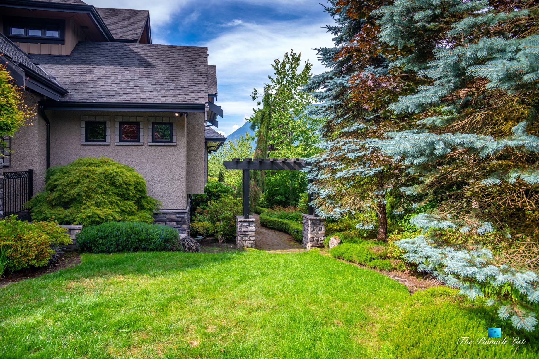 3053 Anmore Creek Way, Anmore, BC, Canada - House Front Side Walkway View - Luxury Real Estate - Greater Vancouver Home