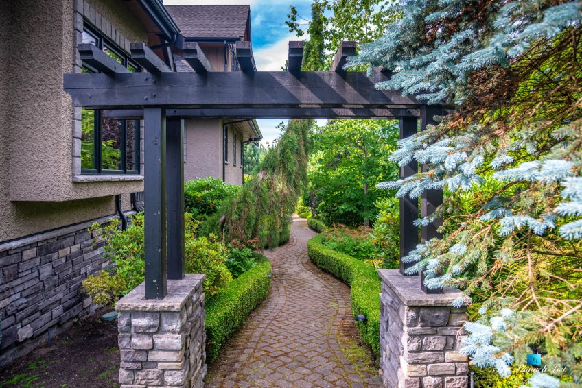 3053 Anmore Creek Way, Anmore, BC, Canada - House Side Walkway - Luxury Real Estate - Greater Vancouver Home