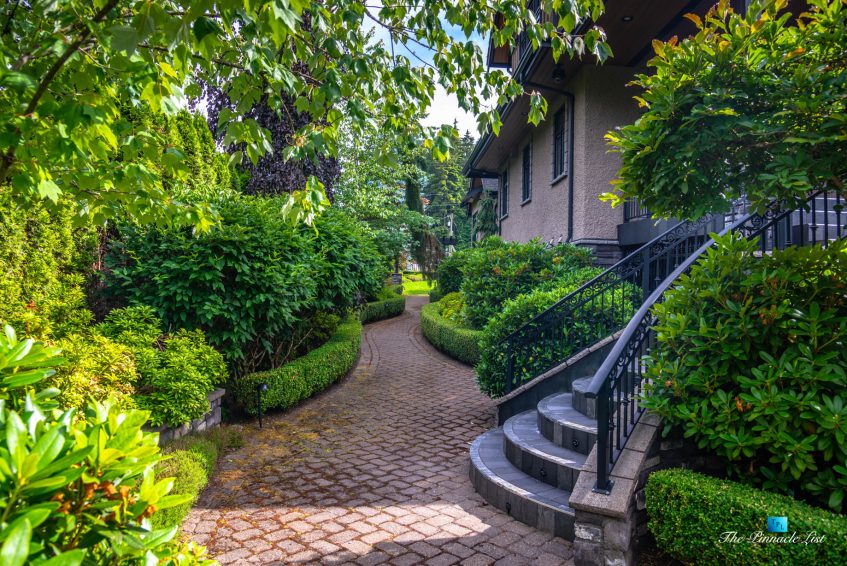 3053 Anmore Creek Way, Anmore, BC, Canada - House Side Yard Walkway Landscaping - Luxury Real Estate - Greater Vancouver Home