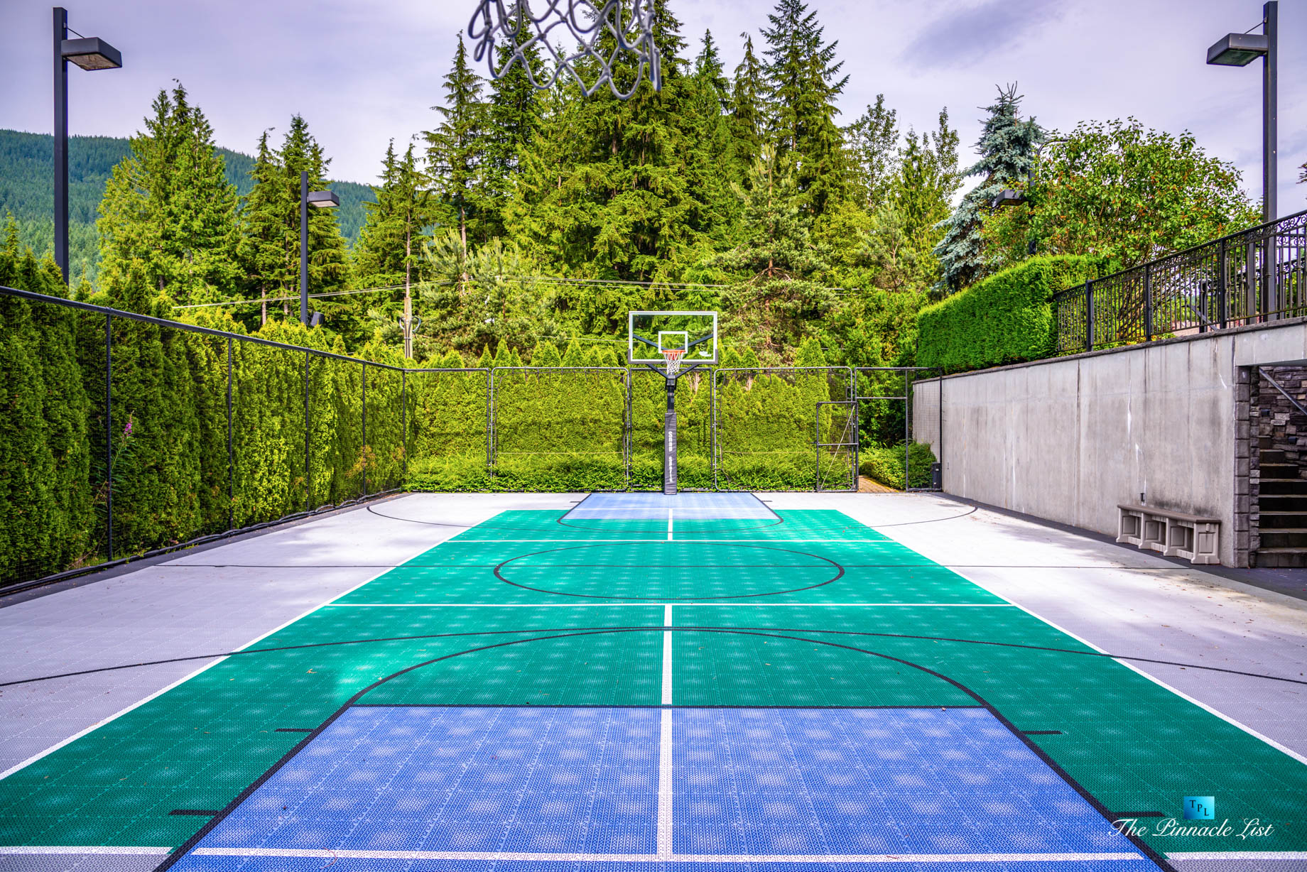 3053 Anmore Creek Way, Anmore, BC, Canada – Backyard Outdoor Basketball Court – Luxury Real Estate – Greater Vancouver Home