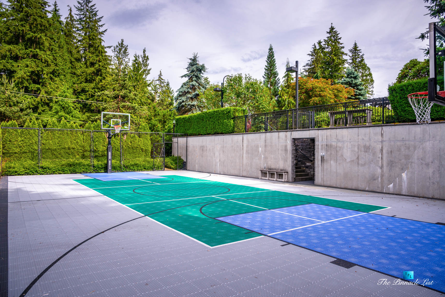 3053 Anmore Creek Way, Anmore, BC, Canada - Backyard Outdoor Basketball Court - Luxury Real Estate - Greater Vancouver Home
