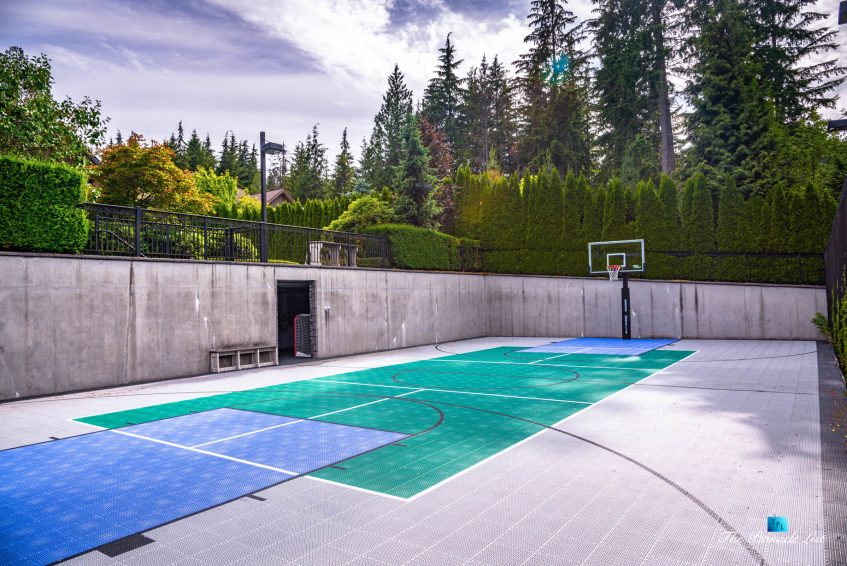 3053 Anmore Creek Way, Anmore, BC, Canada - Backyard Outdoor Basketball Court - Luxury Real Estate - Greater Vancouver Home