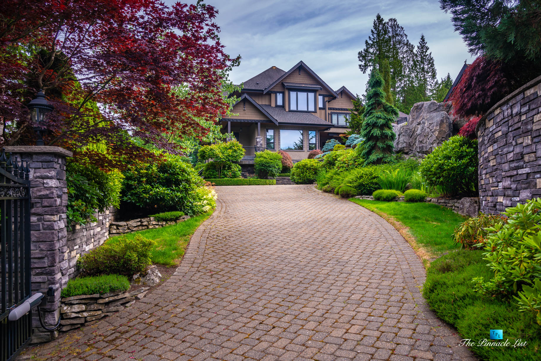 3053 Anmore Creek Way, Anmore, BC, Canada - Backyard Driveway House Landscaping - Luxury Real Estate - Greater Vancouver Home