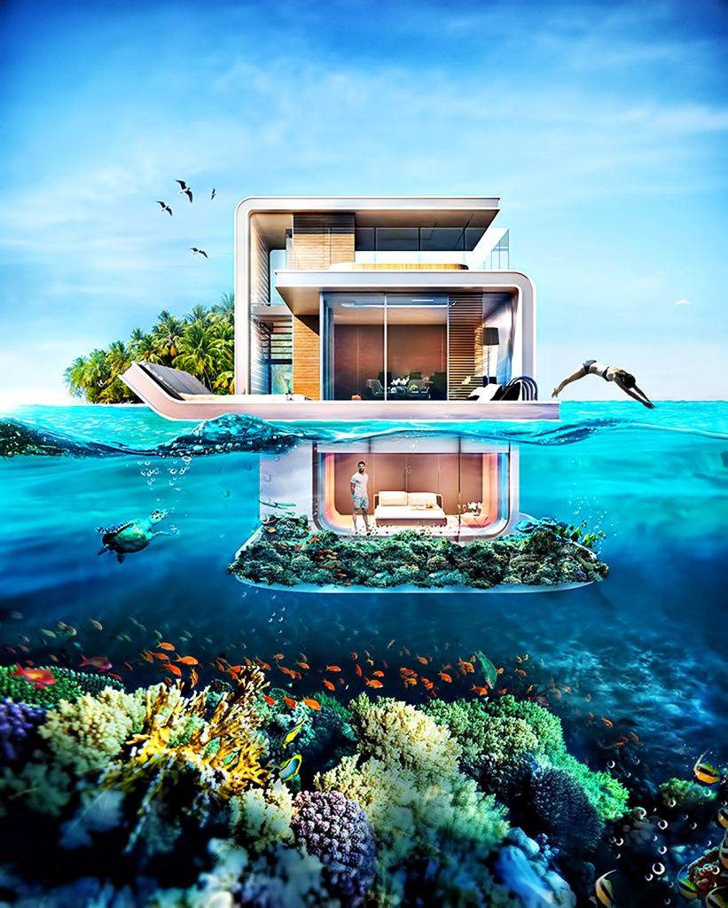 The Floating Seahorse - Luxury Home Concept Takes Life Underwater in Dubai