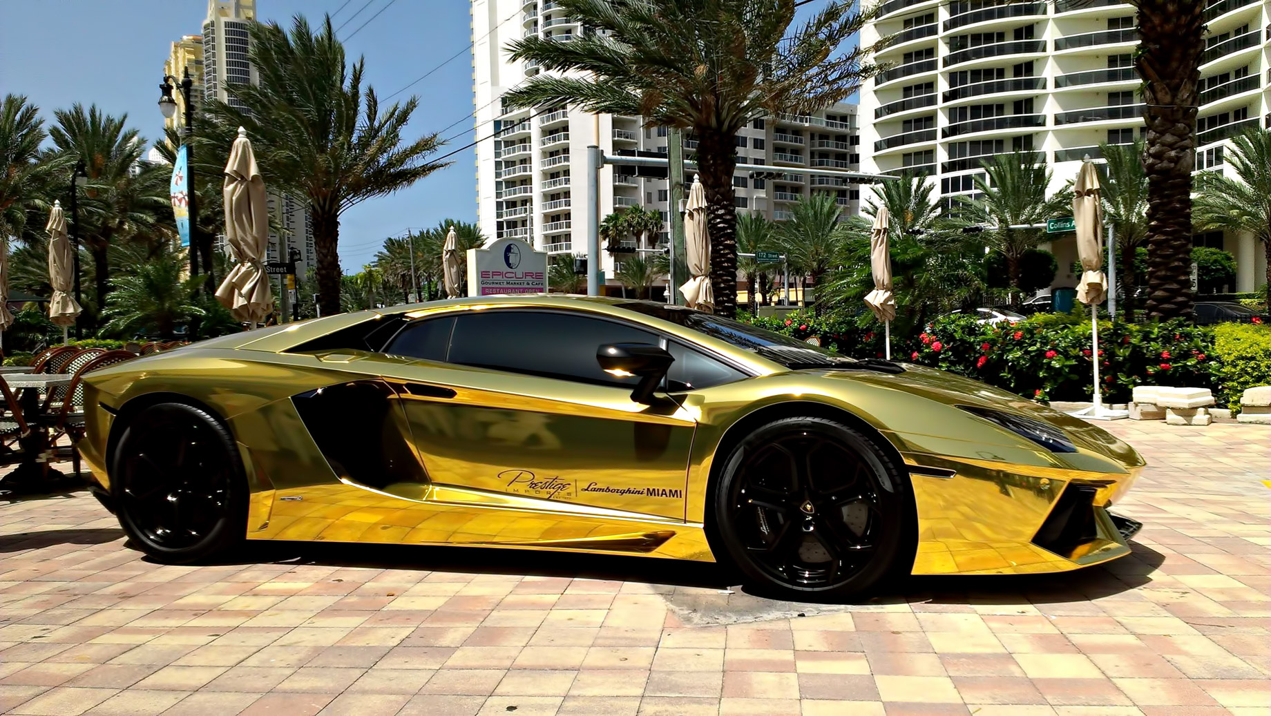 Gold Plated Lamborghini Aventador - The Top-Five Most Uber-Expensive Luxury Supercars in the World