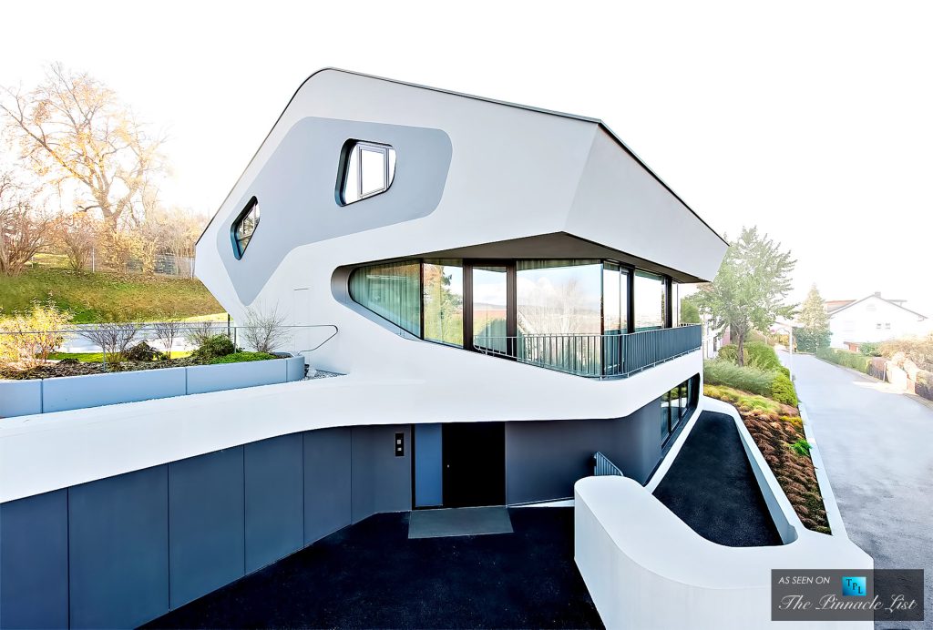 Modern Architecture at the Futuristic OLS House in Stuttgart, Germany