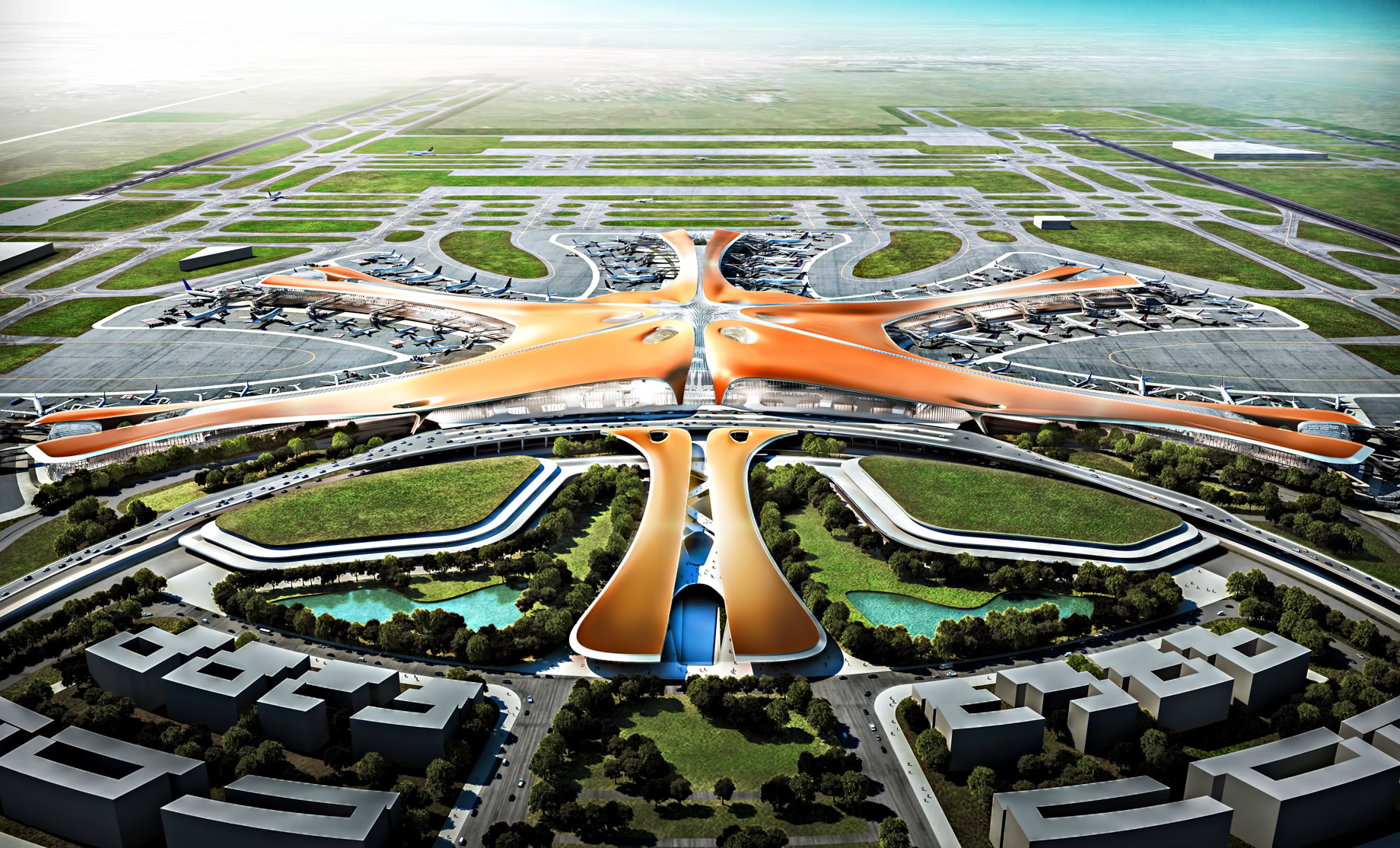 New Design of the World Largest Passenger Terminal Beijing Daxing International Airport