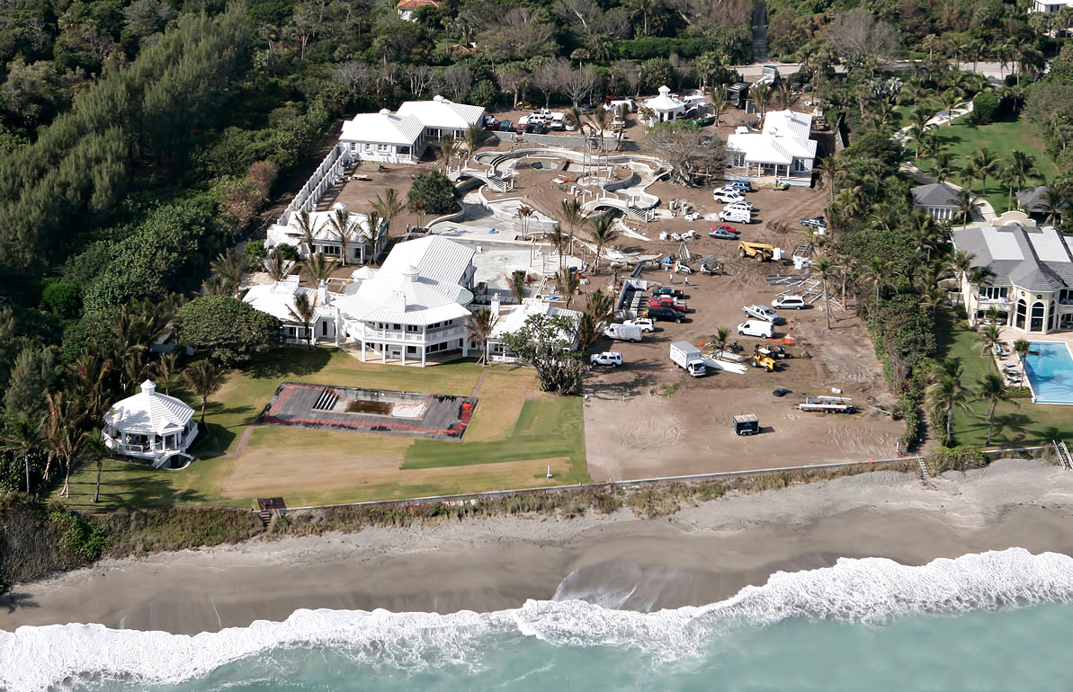 Build on a Firm Functional Foundation - Celine Dion Residence Under Construction - Jupiter Island, Florida