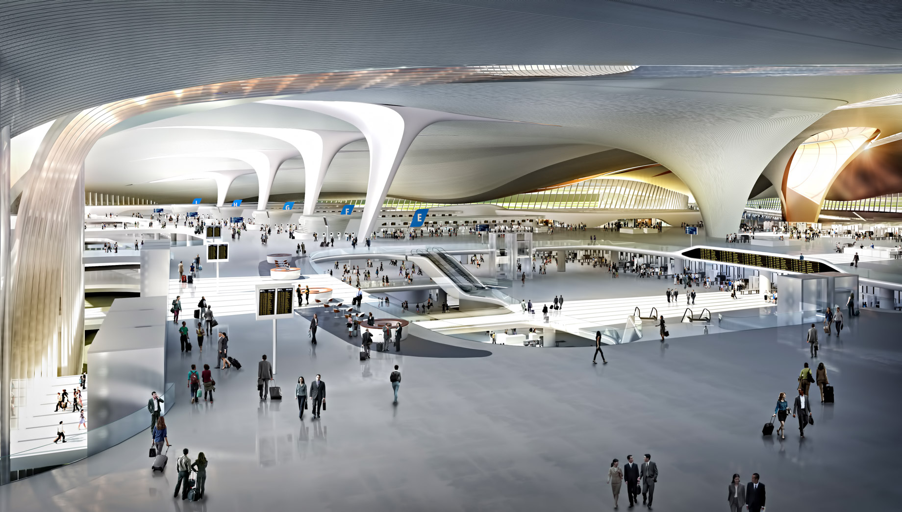 New Design of the World Largest Passenger Terminal Beijing Daxing International Airport