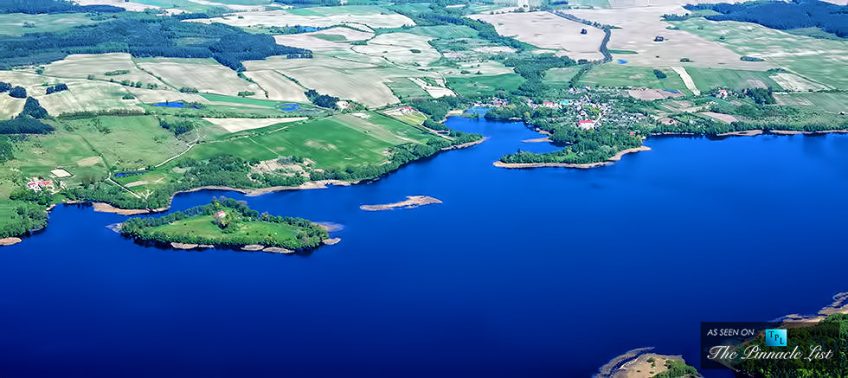 Schulzewerder Island and Country Estate on Lake Lubie in Poland