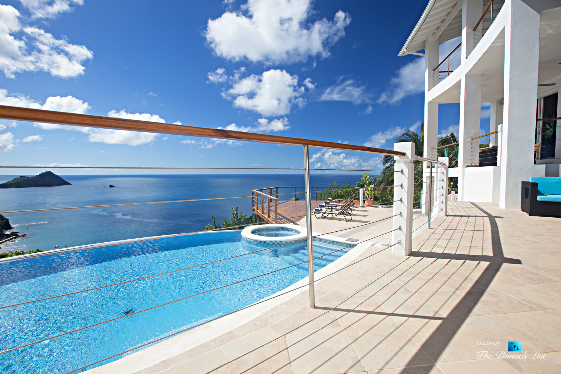 Akasha Luxury Caribbean Villa - Cap Estate, St. Lucia - Infinity Pool and Hot Tub View - Luxury Real Estate - Premier Oceanview Home