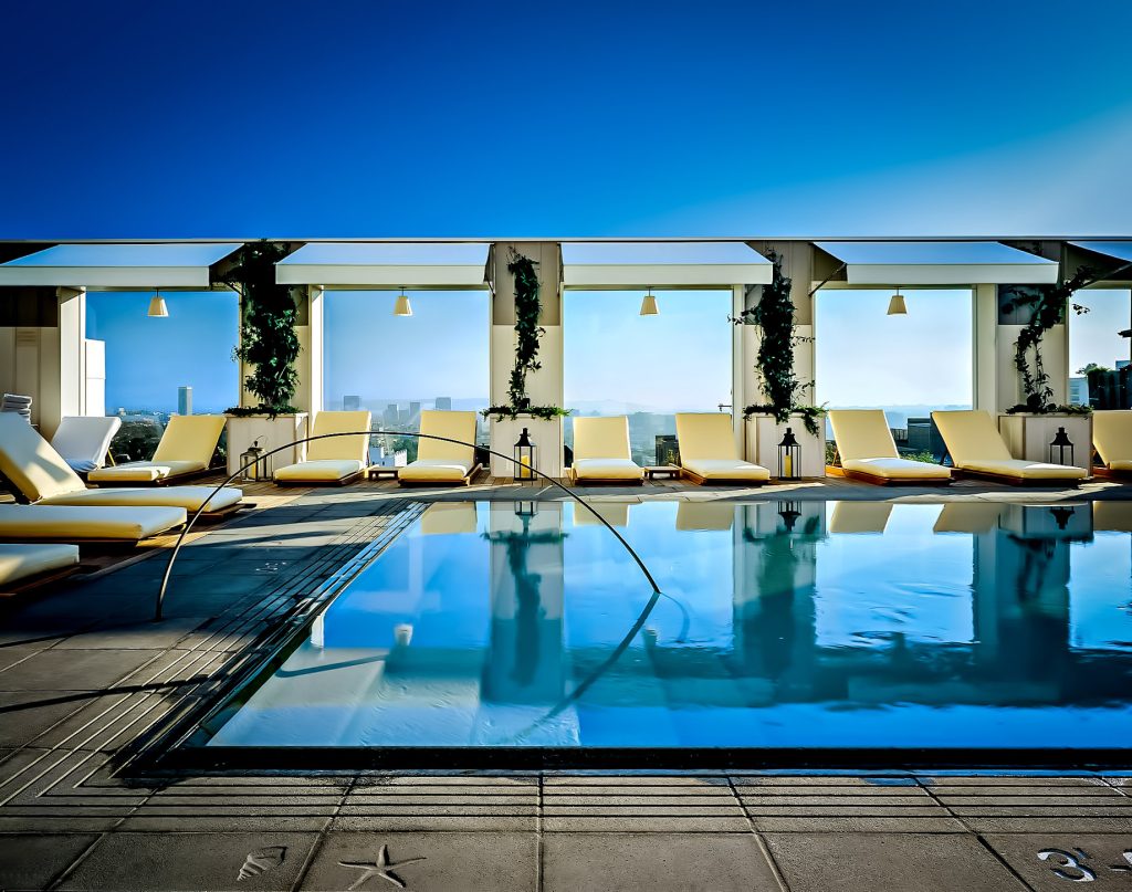 Mondrian Los Angeles Hotel Skybar Rooftop Pool