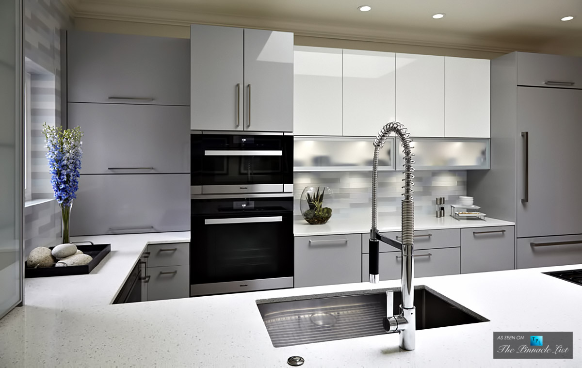 stunningly modern, high gloss kitchen design in norman, oklahoma