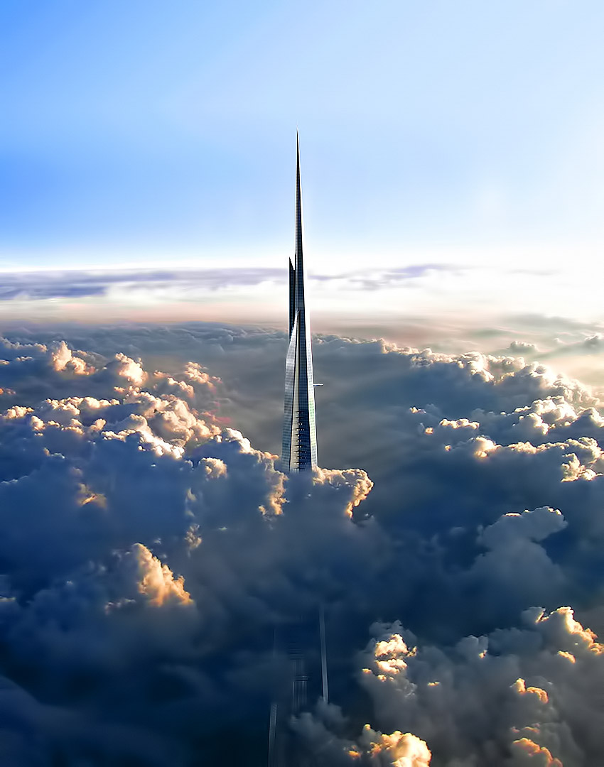 The Next Tallest Building in the World - Kingdom Tower in Jeddah, Saudi Arabia -