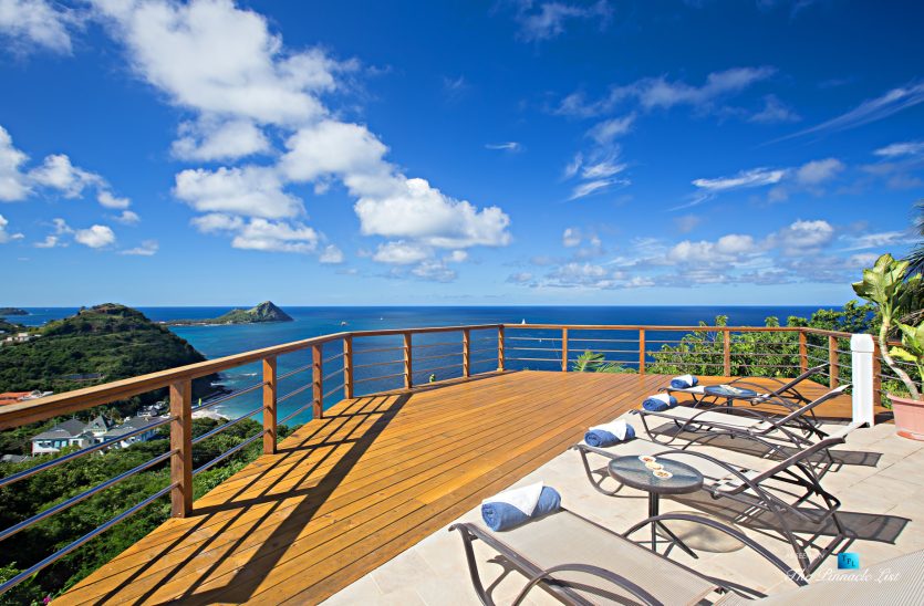 Akasha Luxury Caribbean Villa - Cap Estate, St. Lucia - Private Deck View - Luxury Real Estate - Premier Oceanview Home