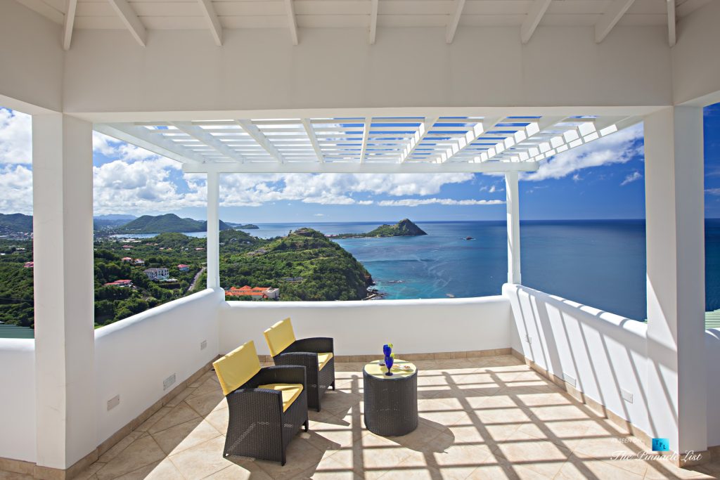 Akasha Luxury Caribbean Villa Cap Estate, St. Lucia Private Deck