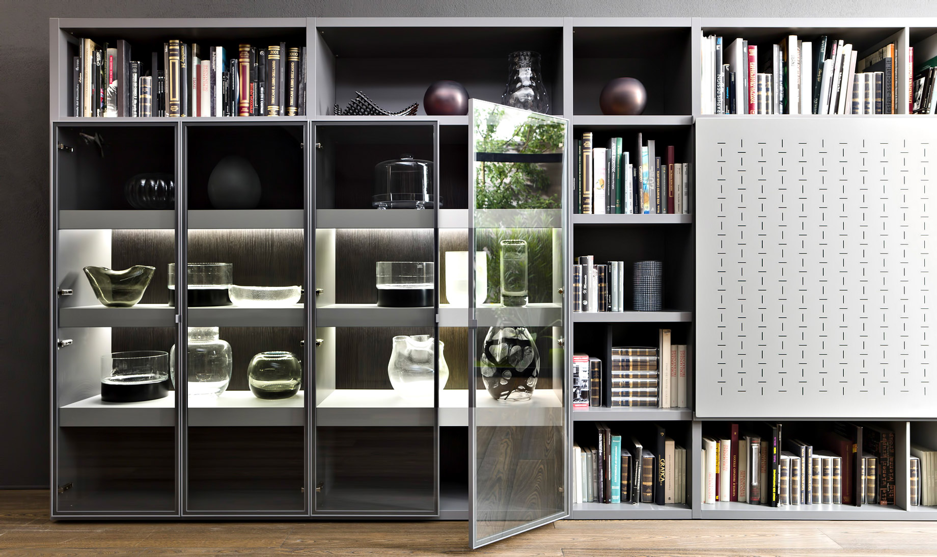 Luxury Home Trends - Glass Door Cabinets and Bookcases