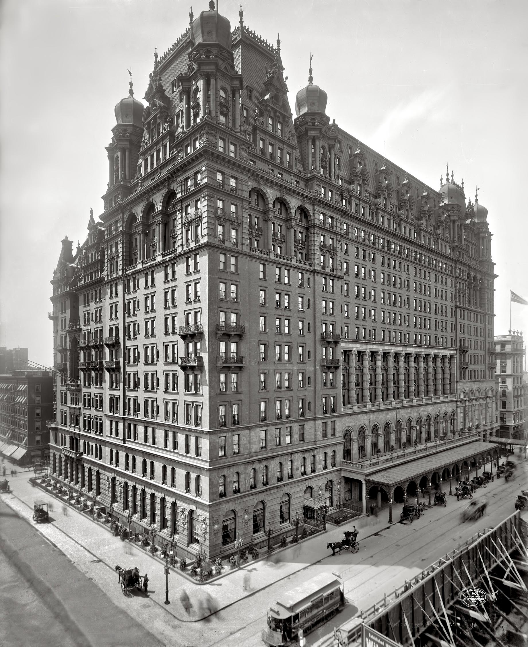 Waldorf Astoria New York - Original Hotel 34th Street and Fifth Avenue View 1902