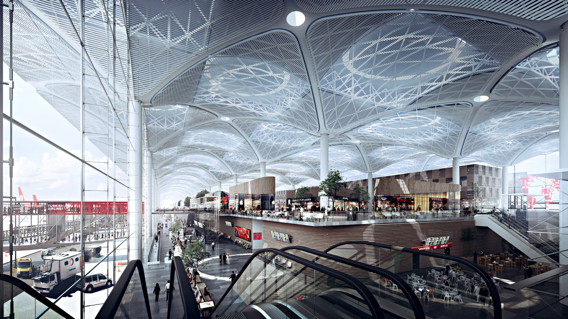 Airside – New International Airport in Istanbul, Turkey will be a Modern Architectural Masterpiece