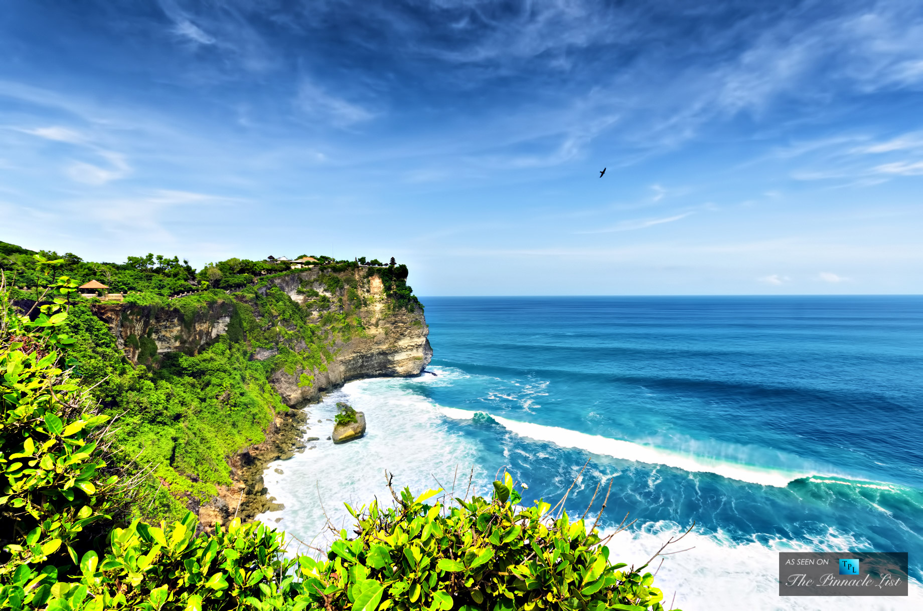 The Legendary Uluwatu Temple in Bali Sits on a Mesmerizing Site that Overlooks the Sea