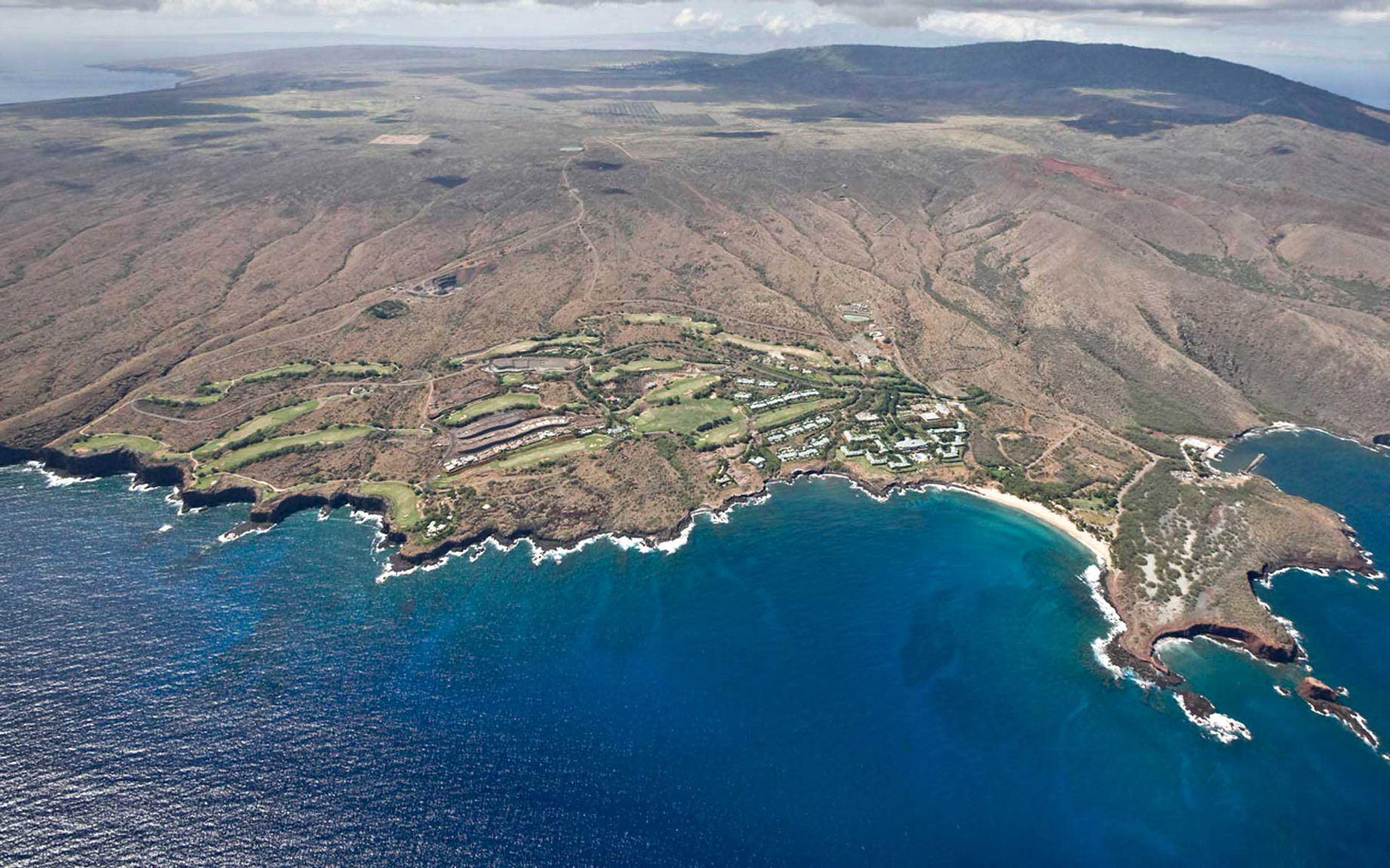 Aerial View of Lanai, Hawaii – The Most Expensive Private Island Real Estate Transaction in History