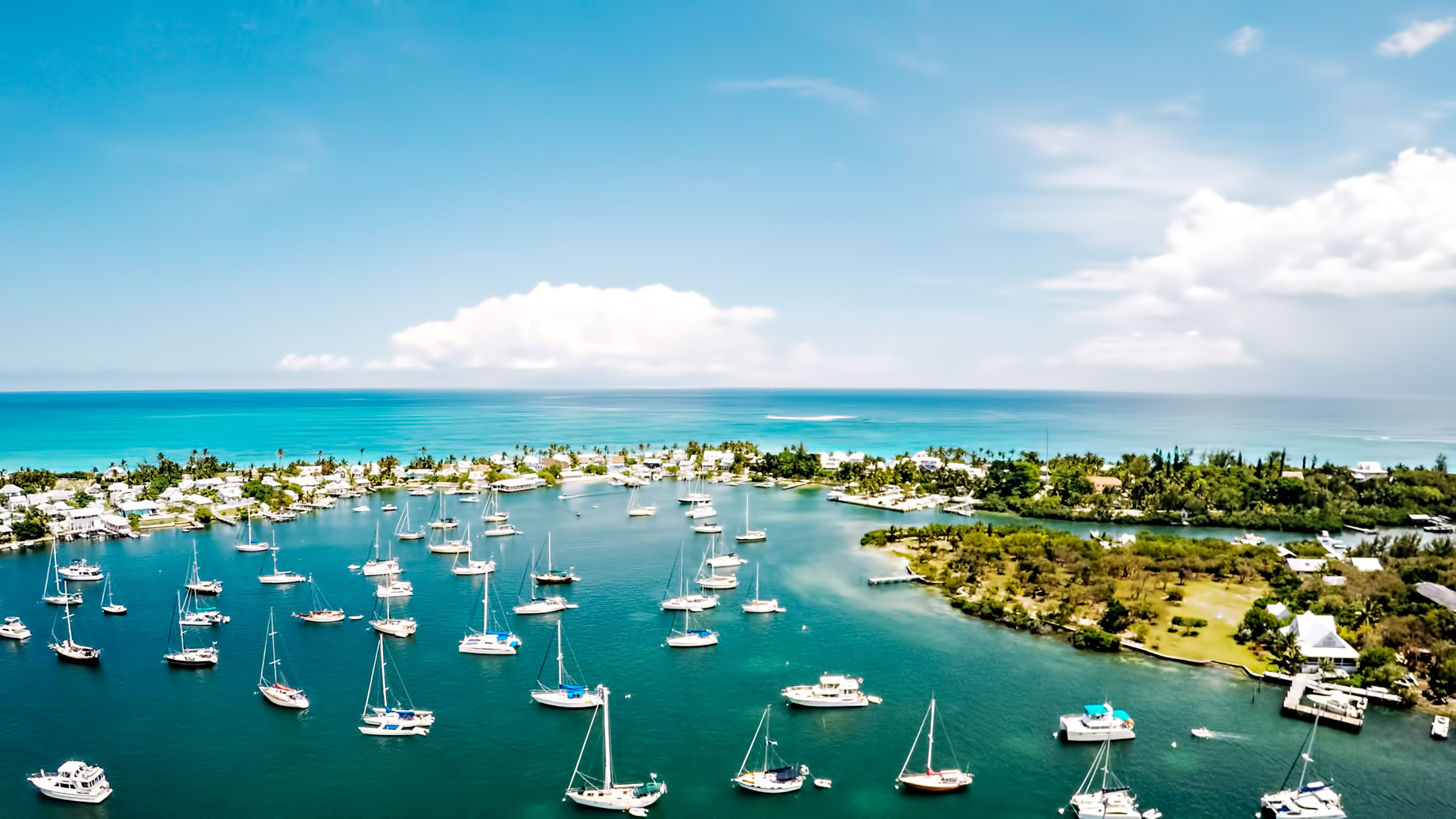 Hope Town Marina on Elbow Cay - Abaco Islands Bahamas