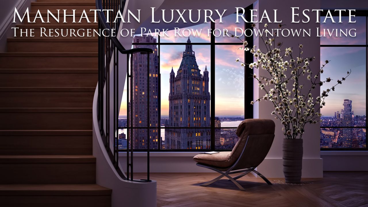 View of Manhattan Luxury Real Estate - The Resurgence of Park Row for Downtown ...