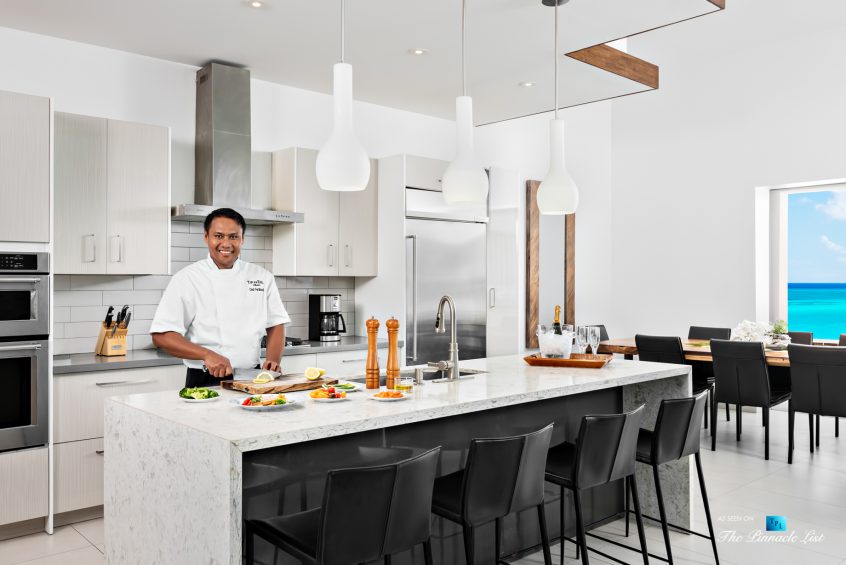 Tip of the Tail Villa - Providenciales, Turks and Caicos Islands - Caribbean House Kitchen with Chef - Luxury Real Estate - South Shore Peninsula Home
