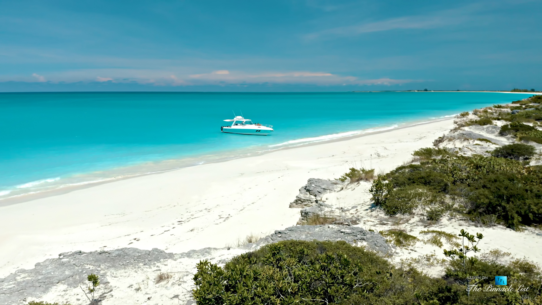 Tip of the Tail Villa - Providenciales, Turks and Caicos Islands - Drone Aerial Caribbean White Sand Beach - Luxury Real Estate - South Shore Peninsula Home