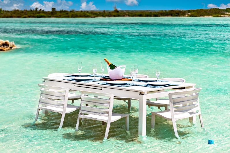 Tip of the Tail Villa - Providenciales, Turks and Caicos Islands - Caribbean Villa Private Beach Table - Luxury Real Estate - South Shore Peninsula Home