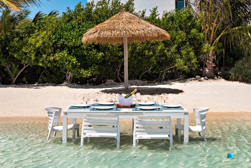 Tip of the Tail Villa - Providenciales, Turks and Caicos Islands - Caribbean Villa Private Beach Table - Luxury Real Estate - South Shore Peninsula Home