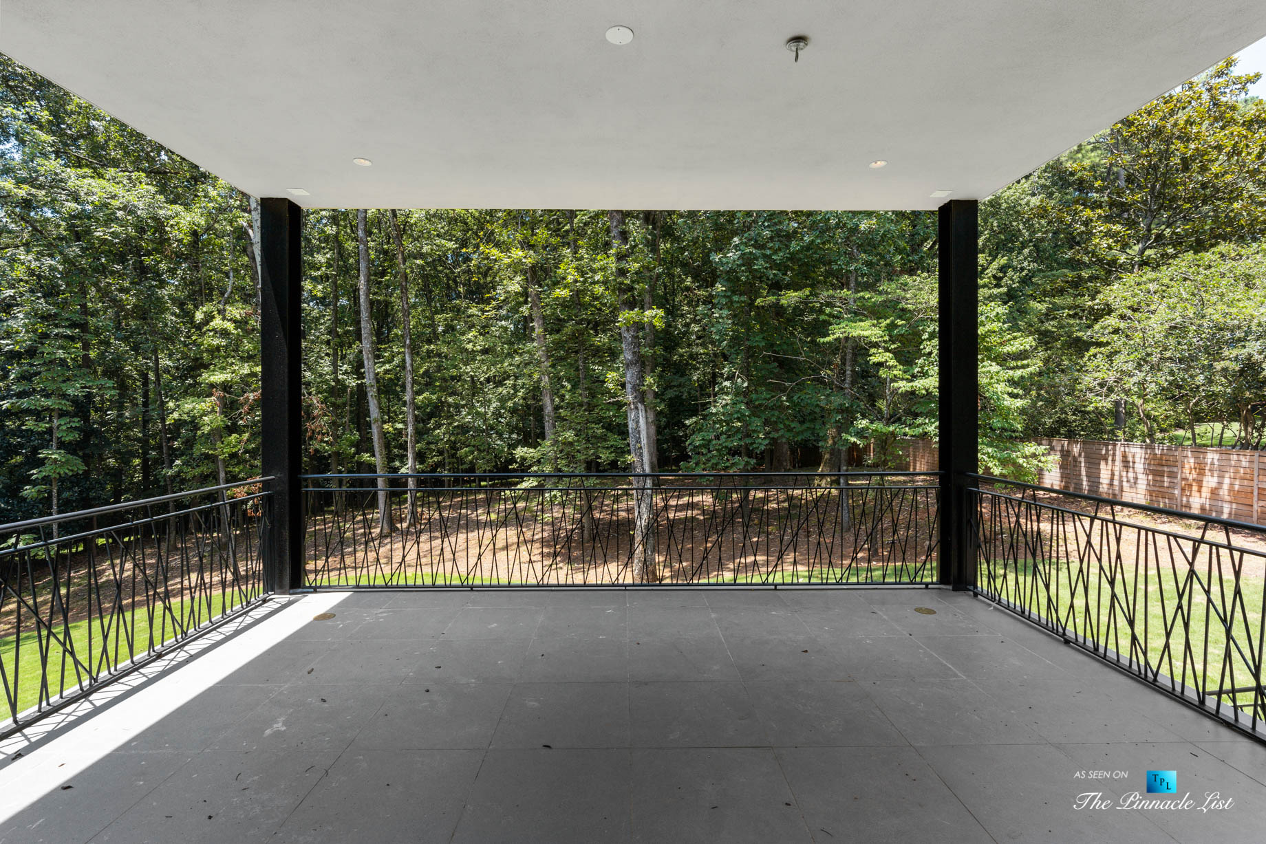 2716 Ridgewood Rd NW, Atlanta, GA, USA – Family Room Covered Balcony – Luxury Real Estate – Modern Contemporary Buckhead Home