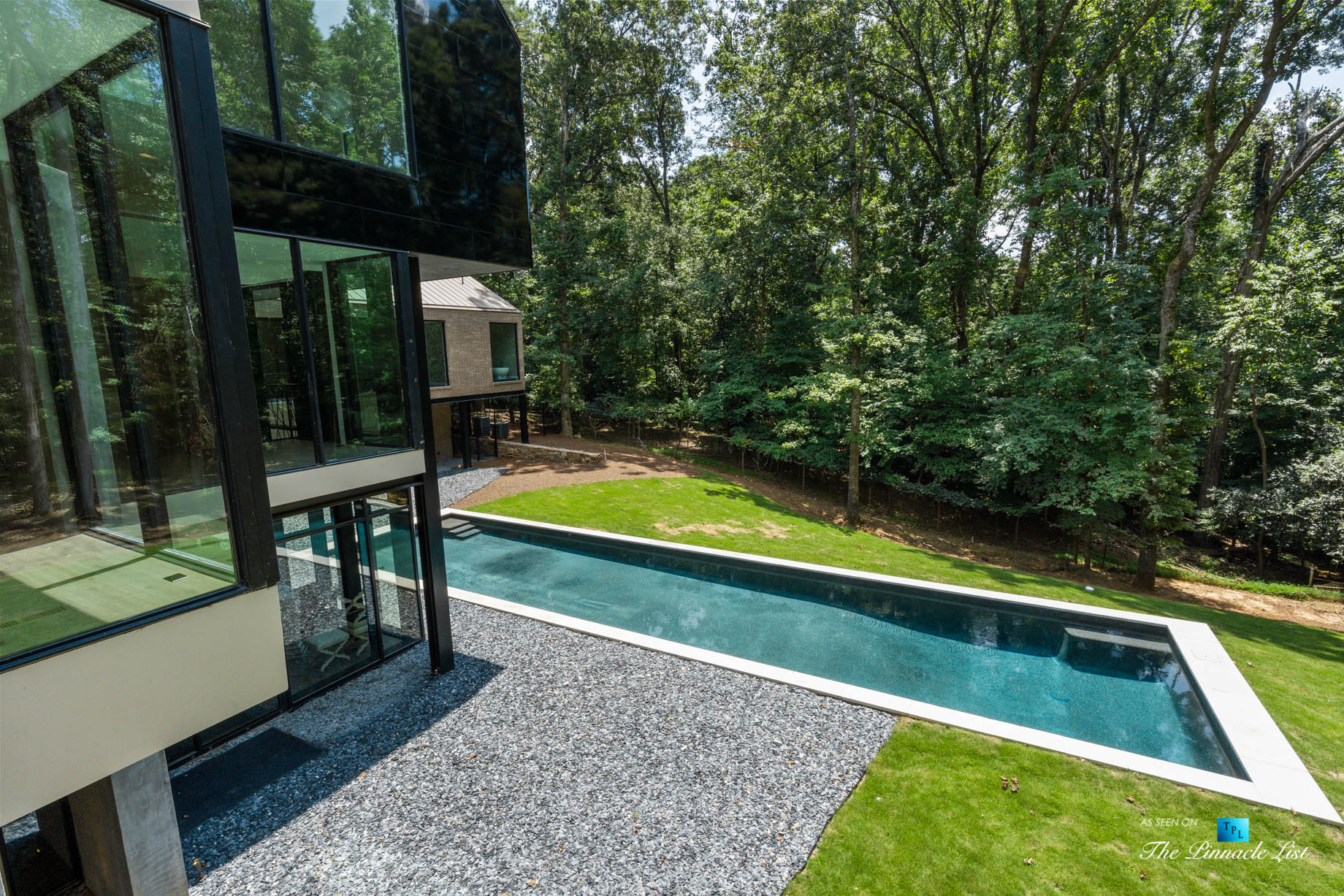 2716 Ridgewood Rd NW, Atlanta, GA, USA – Backyard Pool View – Luxury Real Estate – Modern Contemporary Buckhead Home