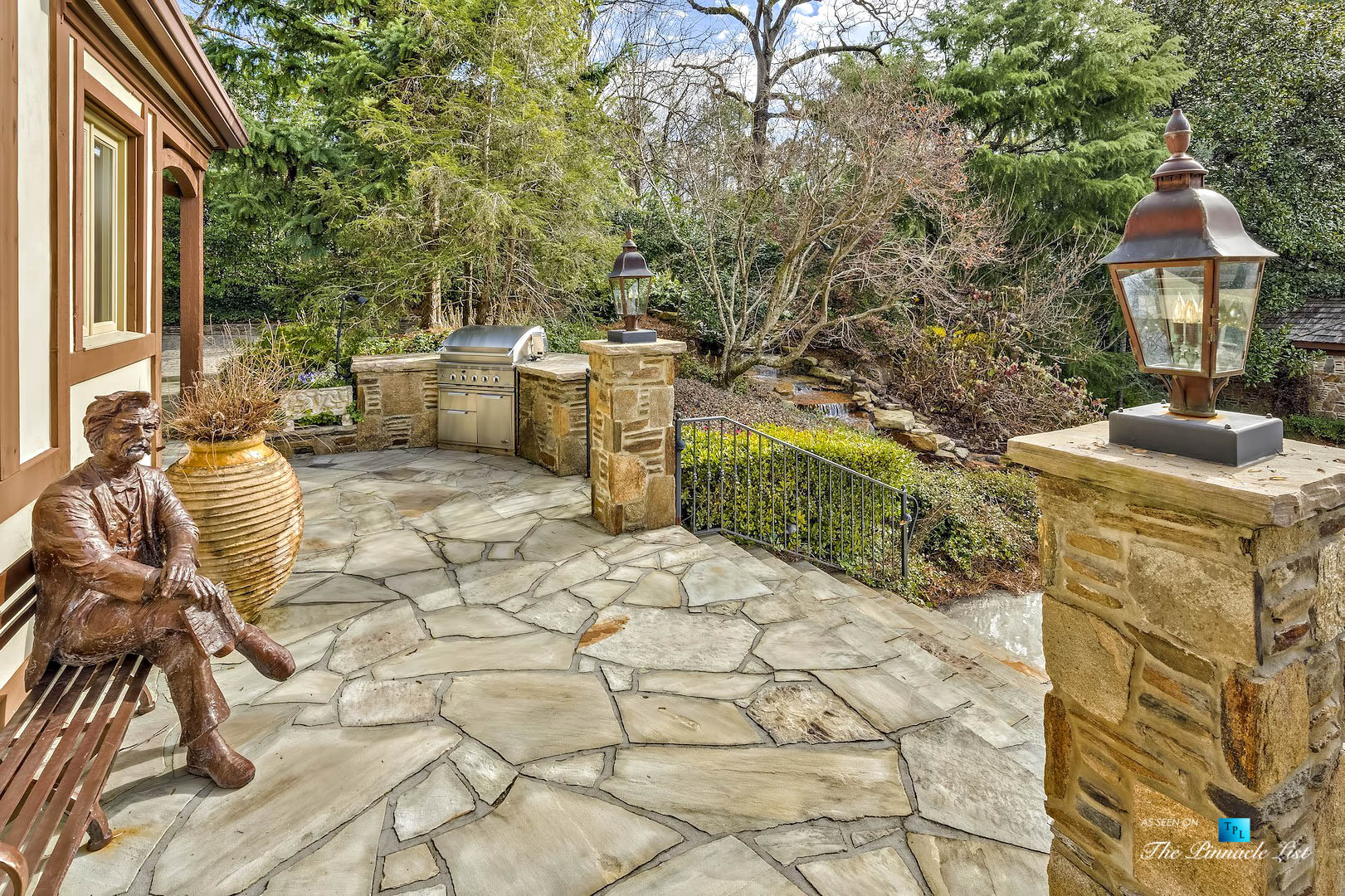 75 Finch Forest Trail, Atlanta, GA, USA – Outdoor Patio and Stairs – Luxury Real Estate – Sandy Springs Home