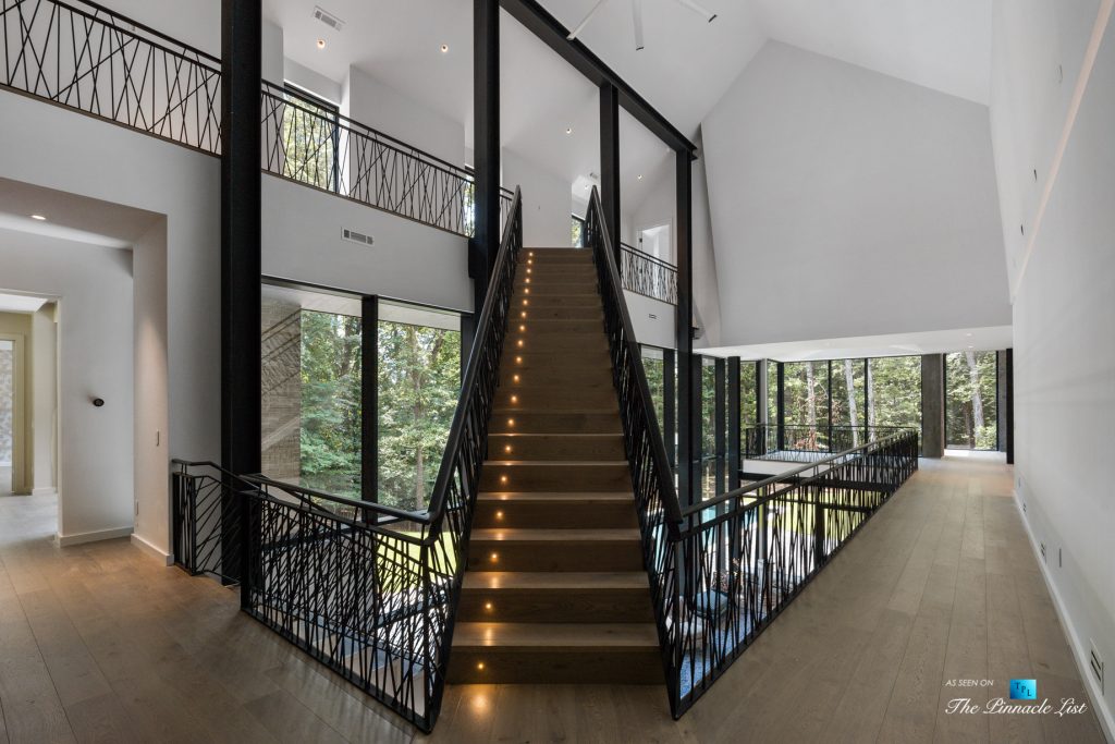 2716 Ridgewood Rd NW, Atlanta, GA, USA - Main Stairs - Luxury Real Estate - Modern Contemporary Buckhead Home