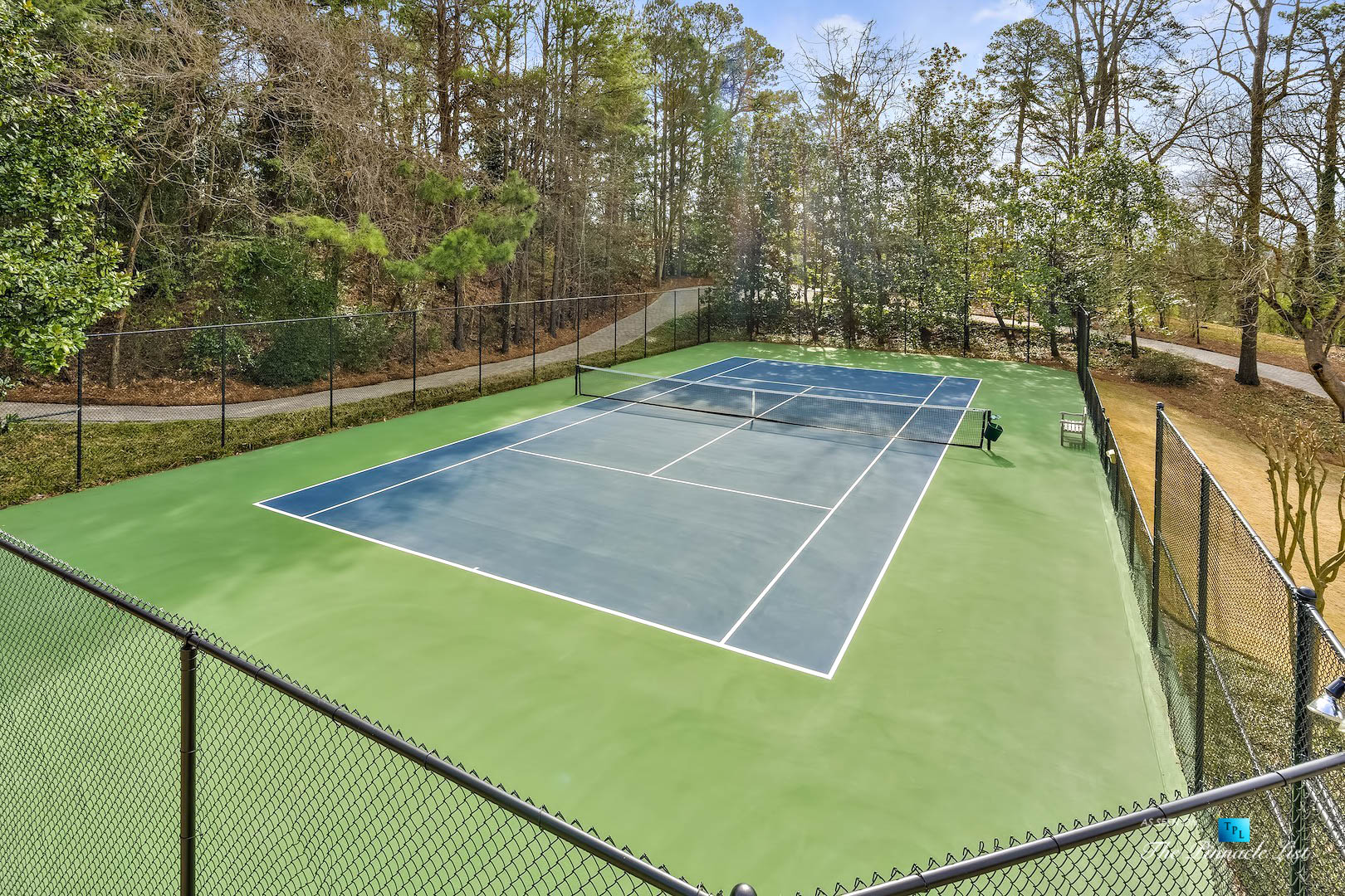 75 Finch Forest Trail, Atlanta, GA, USA – Outdoor Tennis Court – Luxury Real Estate – Sandy Springs Home