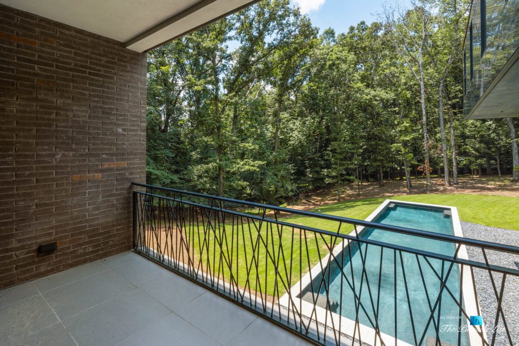2716 Ridgewood Rd NW, Atlanta, GA, USA - Master Bedroom Covered Balcony - Luxury Real Estate - Modern Contemporary Buckhead Home
