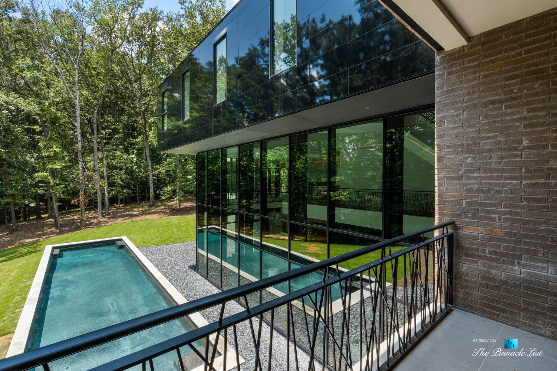 2716 Ridgewood Rd NW, Atlanta, GA, USA – Master Bedroom Covered Balcony View – Luxury Real Estate – Modern Contemporary Buckhead Home