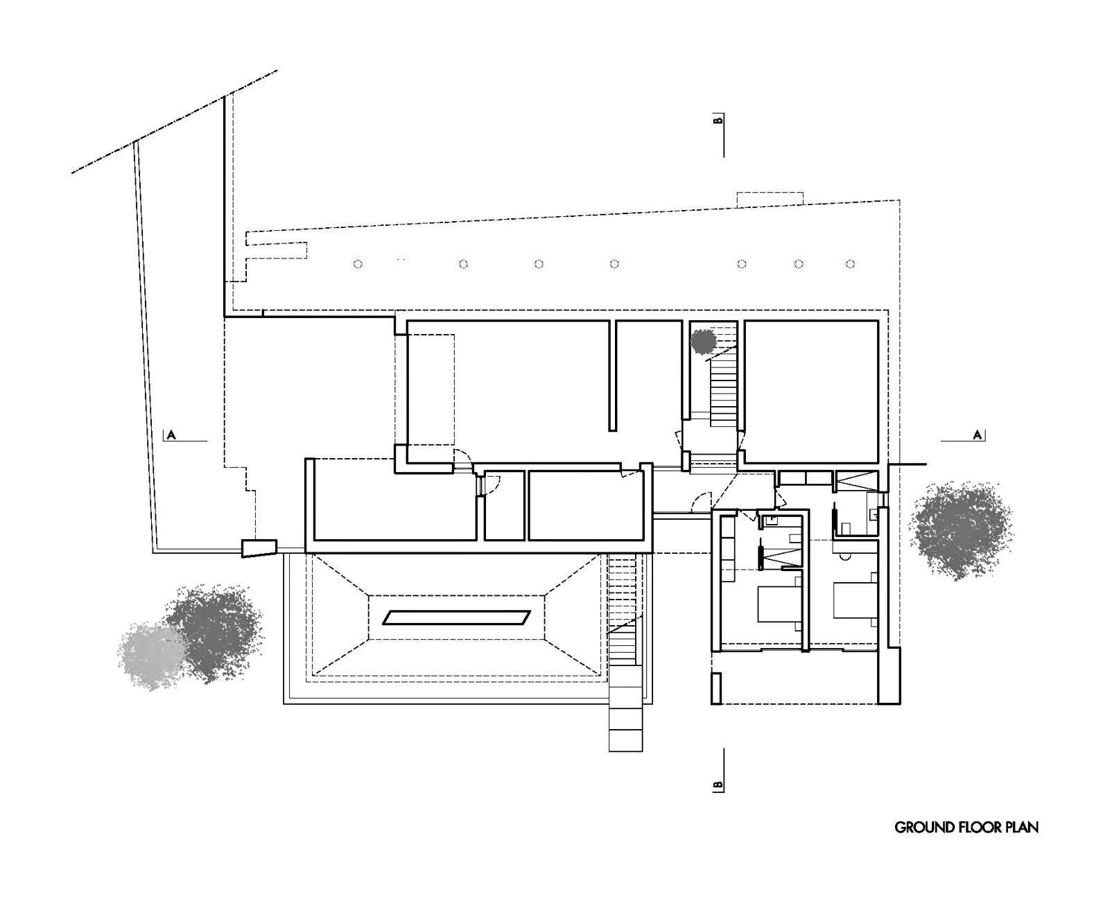 Ground Floor Plan - Casa Carrara Luxury Residence - Praia da Luz, Algarve, Portugal