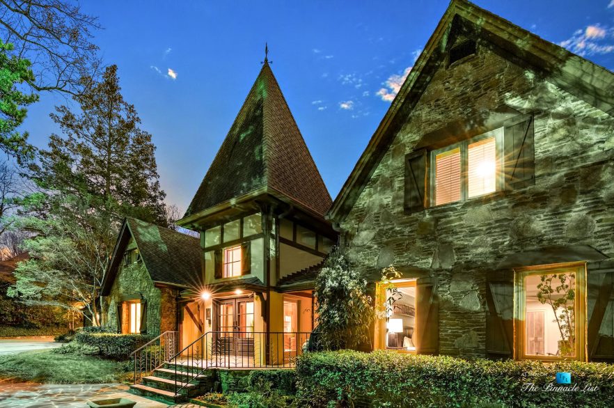 75 Finch Forest Trail, Atlanta, GA, USA - Night House View - Luxury Real Estate - Sandy Springs Home