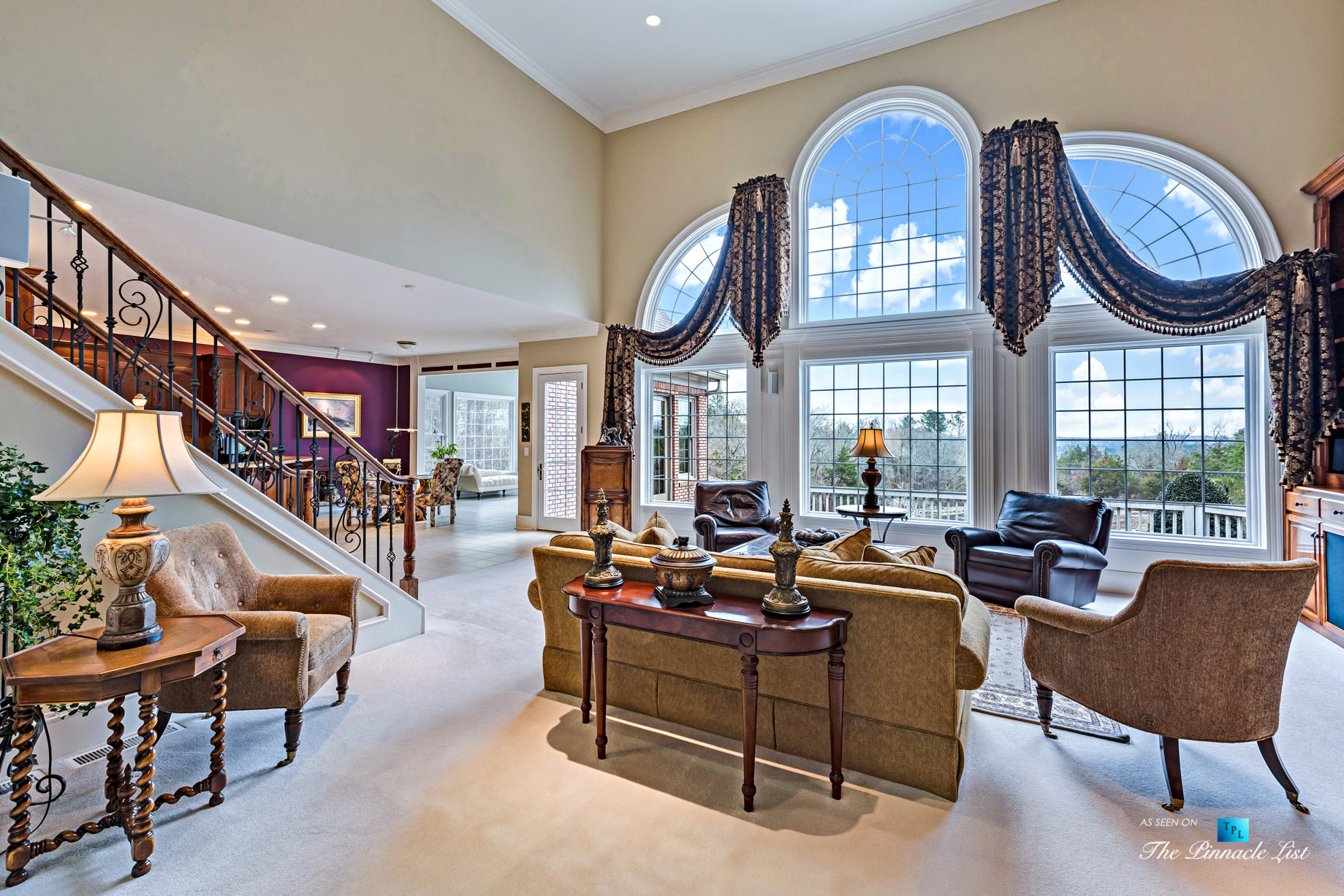 2219 Costley Mill Rd NE, Conyers, GA, USA - Living Room - Luxury Real Estate - Equestrian Country Home